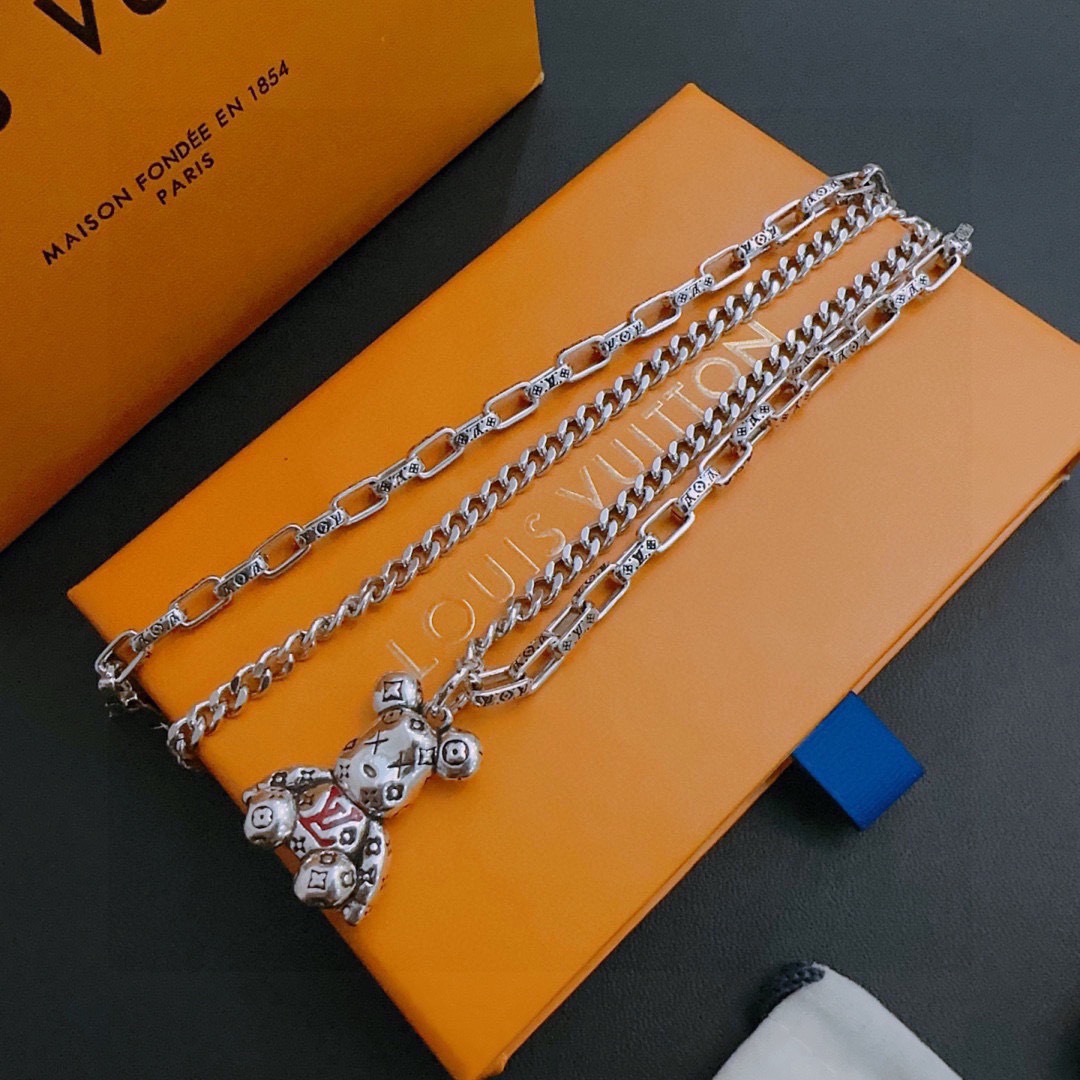 路易威登 Louis Vuitton 传世高定珠宝耳环项链戒指首饰 #E95E8215 6