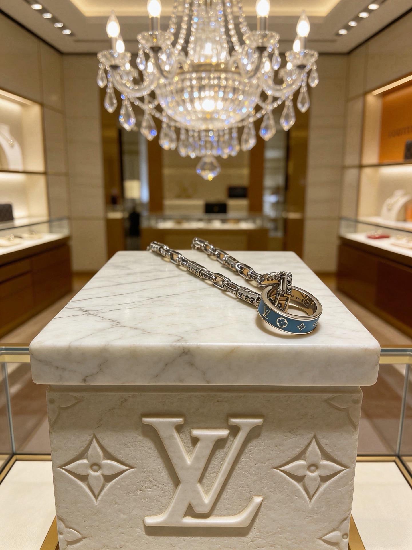 路易威登 Louis Vuitton 传世高定珠宝耳环项链戒指首饰 #56984F65 4