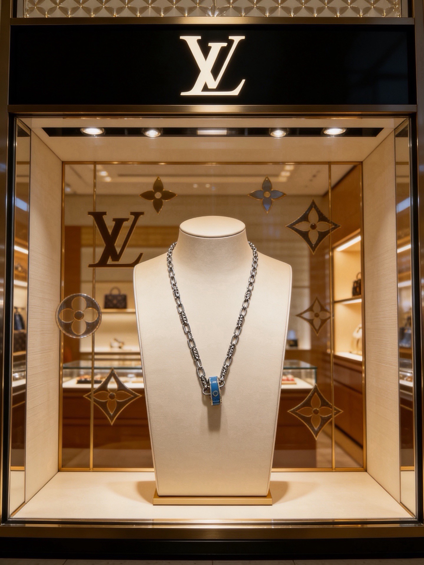 路易威登 Louis Vuitton 传世高定珠宝耳环项链戒指首饰 #56984F65 5