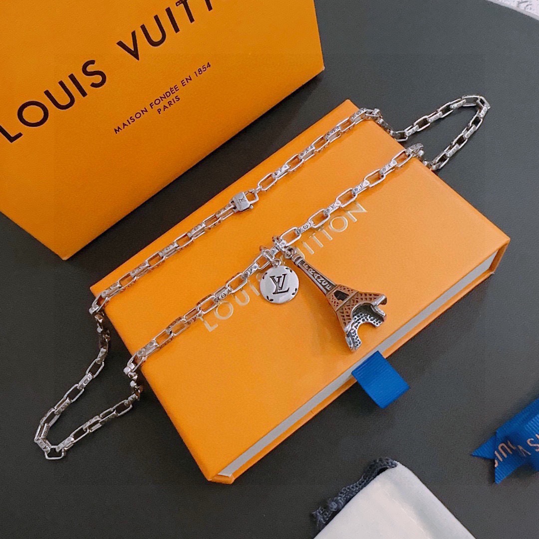 路易威登 Louis Vuitton 传世高定珠宝耳环项链戒指首饰 #B188A782 6
