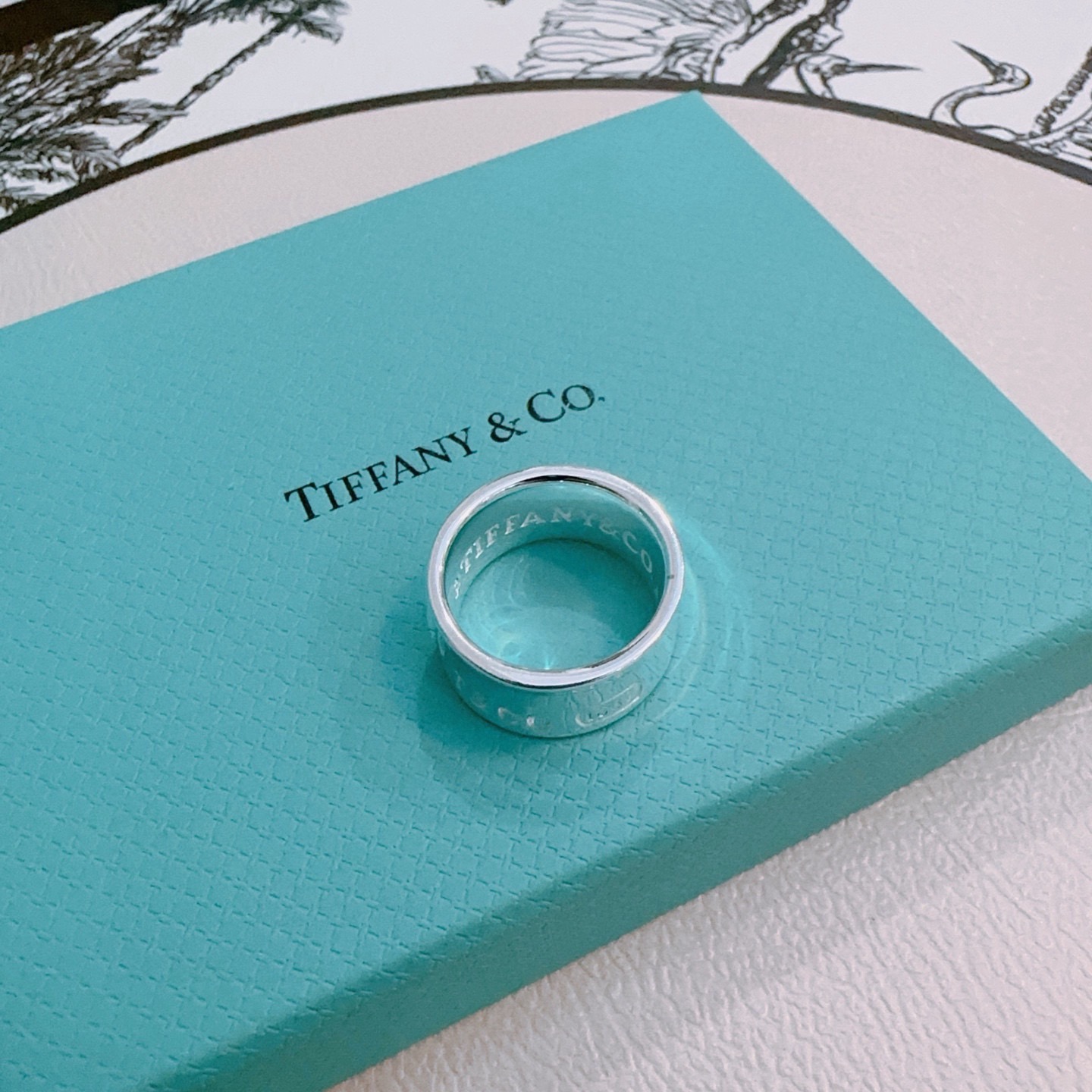 Tiffany 蒂芙尼戒指 ✨简约大气百搭 潮流单品 全新升级版 戒指码数(67891011)V金镀铂金层 非常不错的款式推荐这款 5