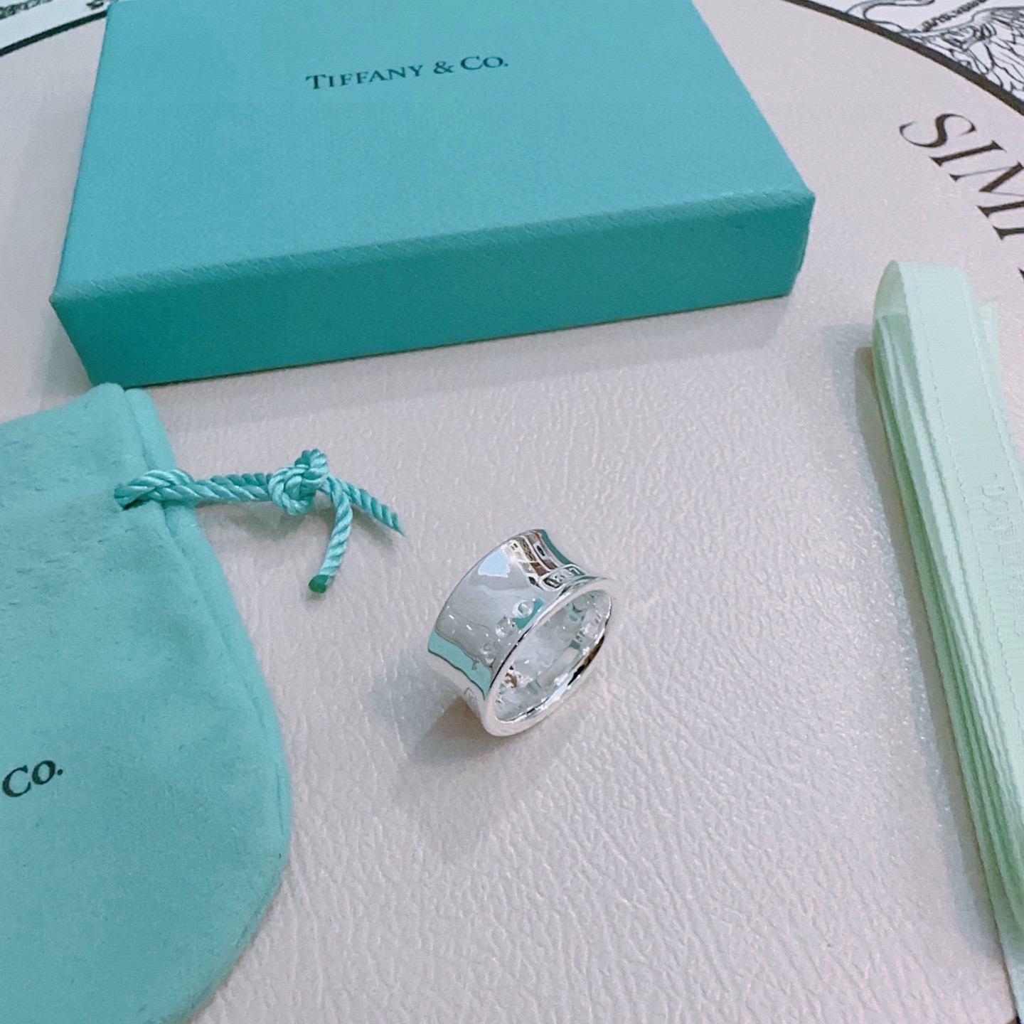 Tiffany 蒂芙尼戒指 ✨简约大气百搭 潮流单品 全新升级版 戒指码数(67891011)V金镀铂金层 非常不错的款式推荐这款 3