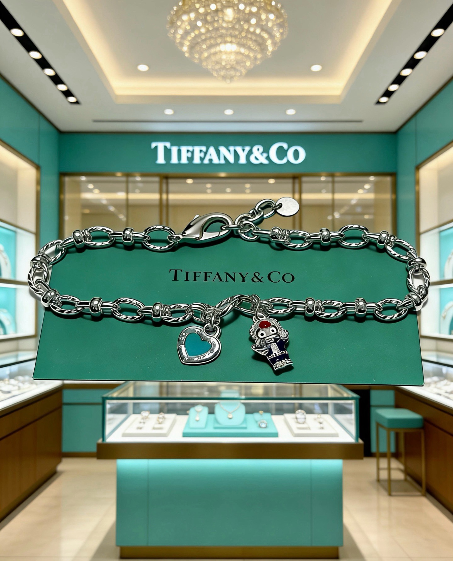 蒂芙尼手链🩵 TIFFNY&CO. 专柜精工银版本   明星同款 复古做旧风 原版复刻 纯手工打造 ～正品开模💝潮流时尚