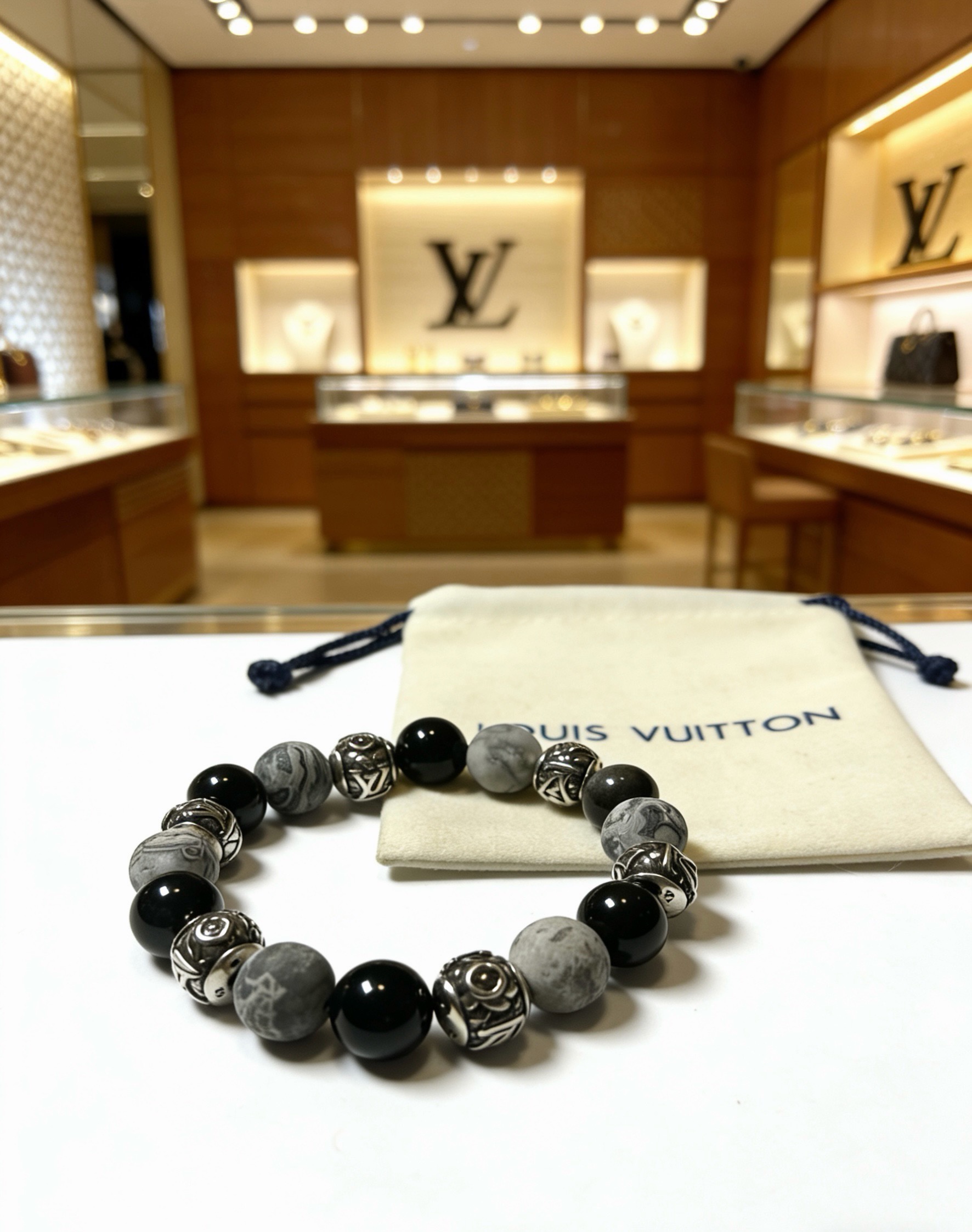 NO:922781,Counter precision version LV Louis Vuitton multi-element agate Thai silver style bracelet. Same style as the star. Retro style. Original replica. Purely handmade. Authentic mold opening. Trendy and fashionable must-have. Can be worn by both men and women. Same style for couples. Rock punk Thai silver style. Retro elements. Trendy and versatile. Same style as the official website, boutique jewelry, louis vuitton, louis vuitton, bracelet.19860909专柜精工版本 LV路易威登多元素玛瑙泰银风格手链 明星同款 复古做旧风 原版复刻 纯手工打造 正品开模潮流时尚必备 男女均可佩戴 情侣款同款 摇滚朋克泰银风格 复古元素 潮流百搭 官网同款,饰品精品,louis vuitton,louis vuitton,bracelet,Jewelry