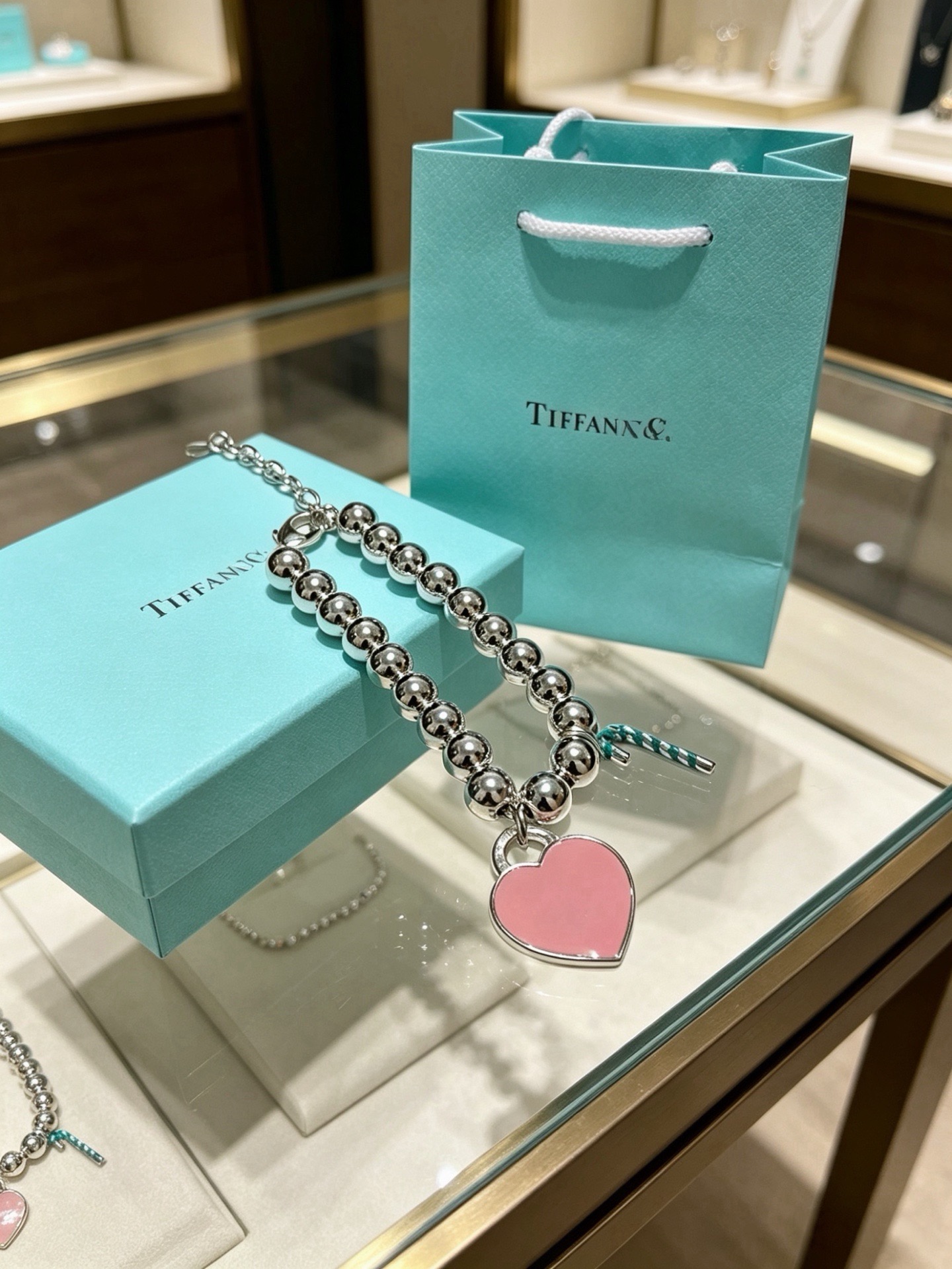 蒂芙尼🩵 TIFFNY&CO. 专柜精工银版本手链   明星同款 复古做旧风 原版复刻 纯手工打造 ～正品开模💝潮流时尚