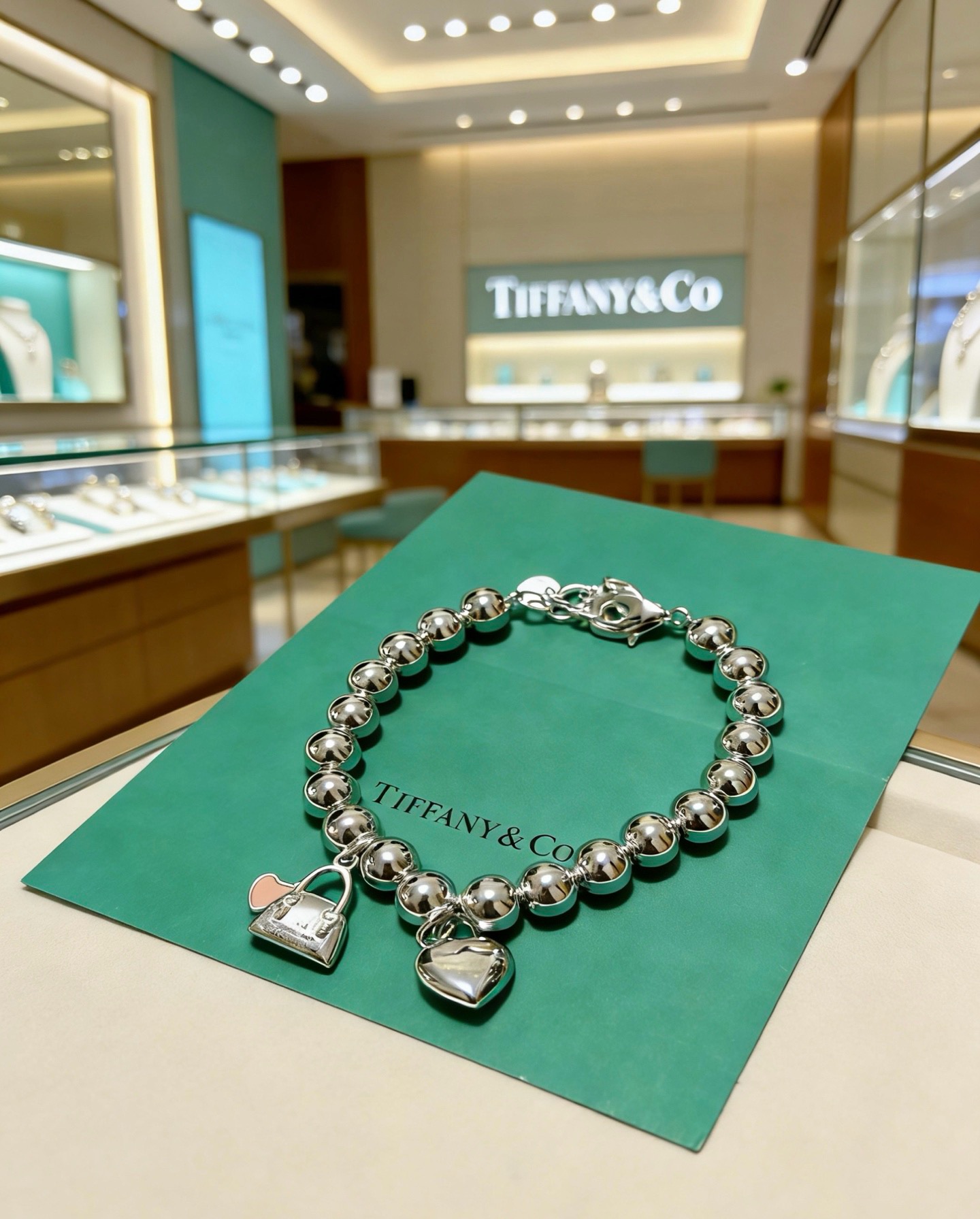 蒂芙尼手链🩵 TIFFNY&CO. 专柜精工银版本手链   明星同款 复古做旧风 原版复刻 纯手工打造 ～正品开模💝潮流