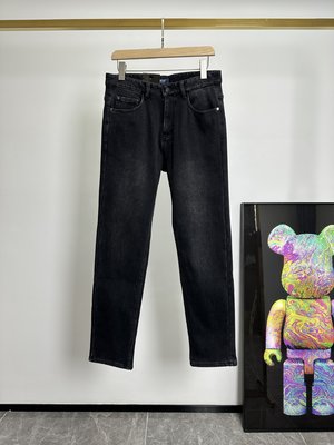 Armani Wholesale Clothing Jeans Black Grey Men Cotton Denim Fall/Winter Collection