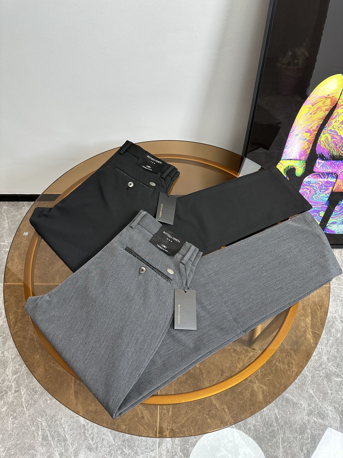 BV男士夏季休闲长裤，客供定制原厂高端纯棉面料打造，面料手感顺滑柔软