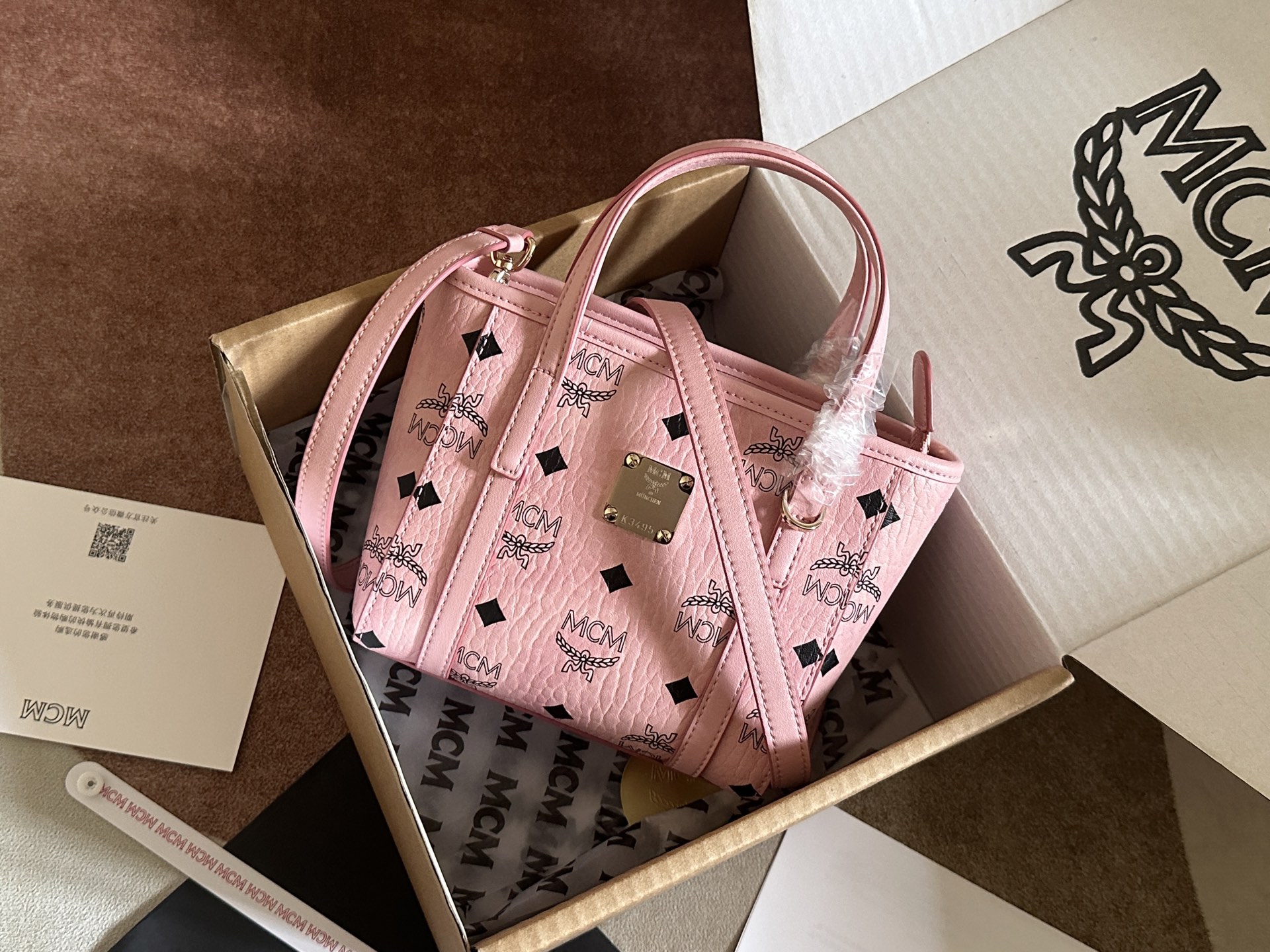 超迷你Toni Visetosラウンドジッパーショッピングバッグ