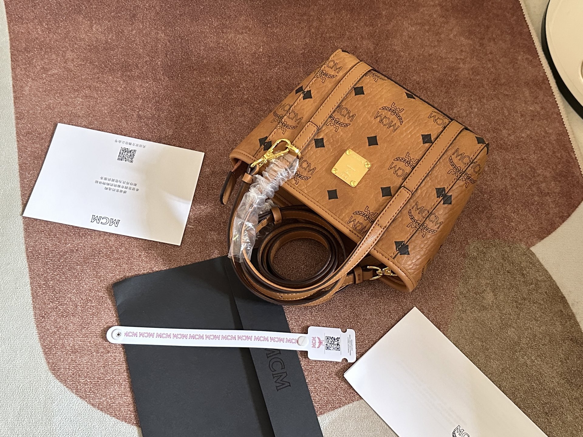 超迷你Toni VisetosトップラZIPショッピングバッグ