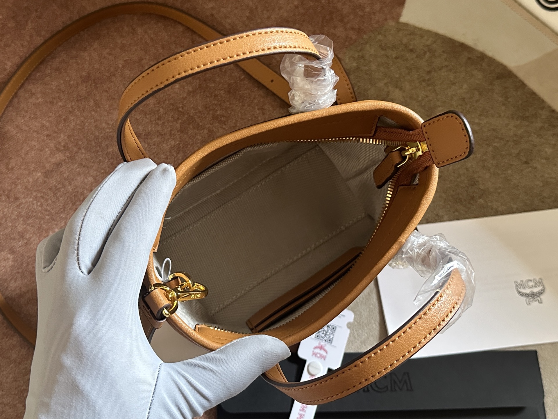 超迷你Toni VisetosトップラZIPショッピングバッグ