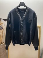 Louis Vuitton Clothing Cardigans Coats & Jackets Splicing Unisex Cotton Knitting Nylon Fashion Casual