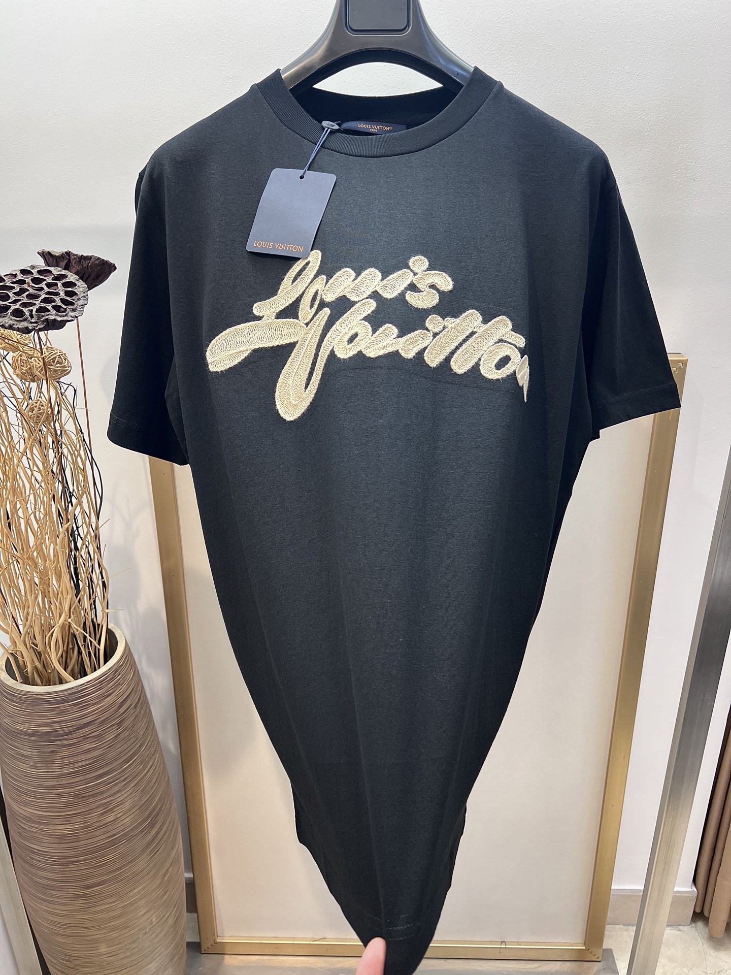 Louis Vuitton Crew Neck T-Shirt | Designer Tee with Embroidered Logo 7 i1746465934521 4373 0 4