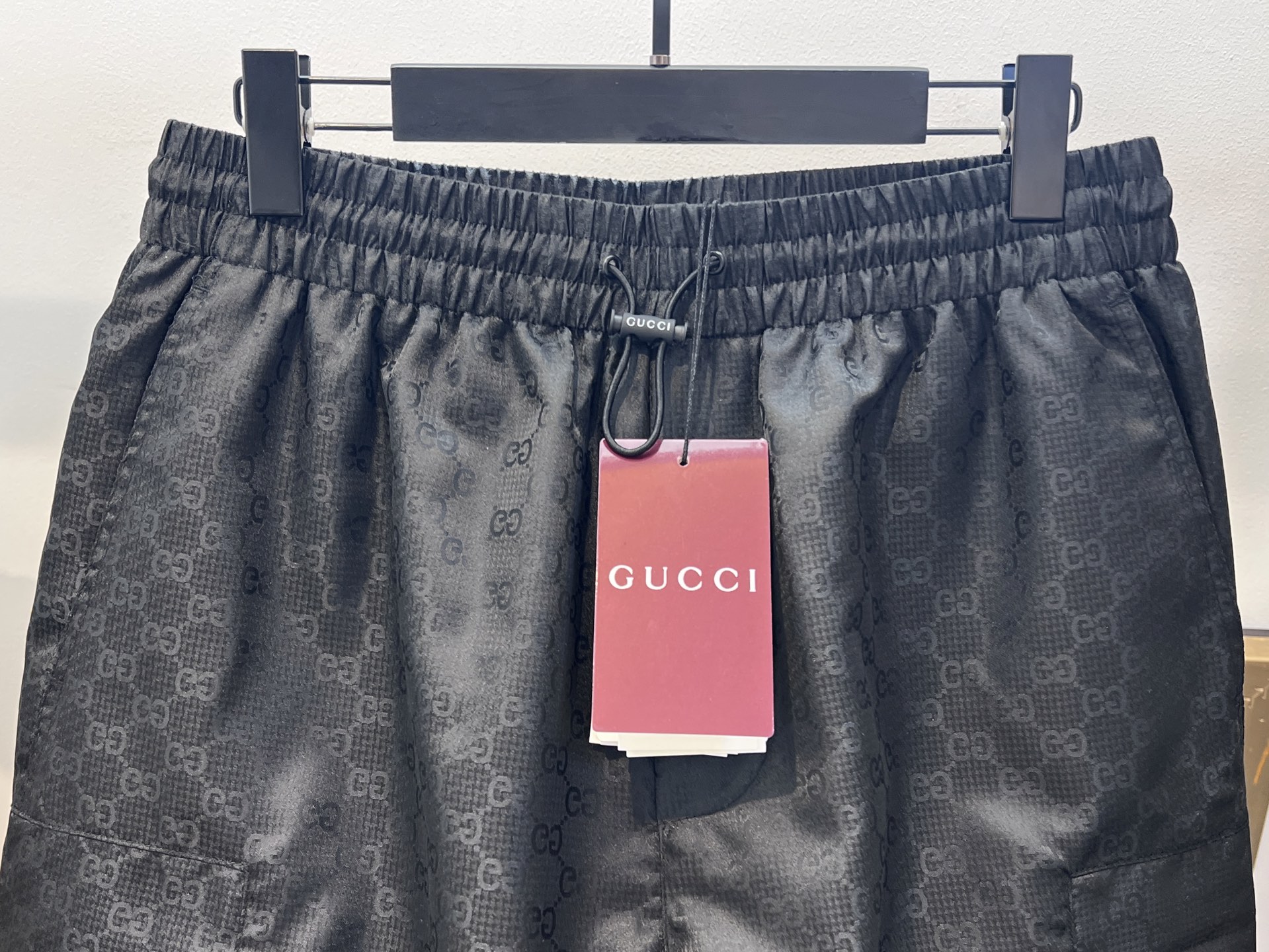Gucci Men's Double G Jacquard Drawstring Elastic Waist Cargo Pocket Shorts 4 i1747068577699 8078 0 5