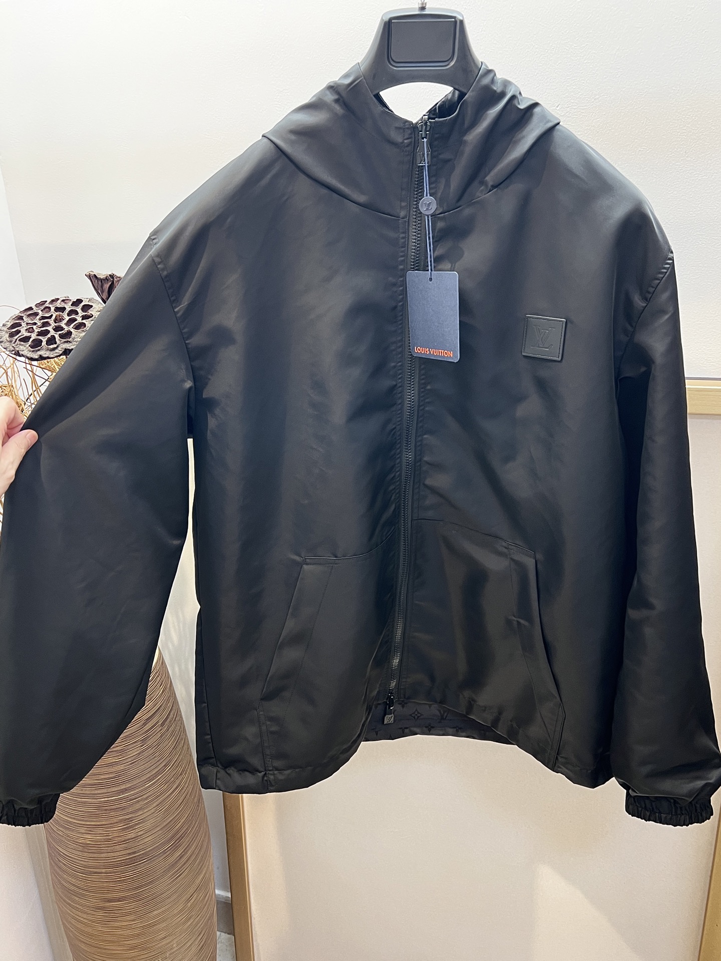 Louis Vuitton Monogram Jacquard Windbreaker Black, Water-Repellent and Windproof 6 i1747245713711 2099 0 4