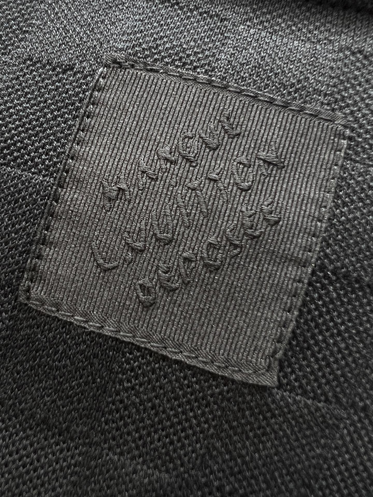 Louis Vuitton 2025FW Black Cotton Jacquard T-Shirt Beaded Hot Drill Short Sleeve 6 i1750749776322 6877 0 5