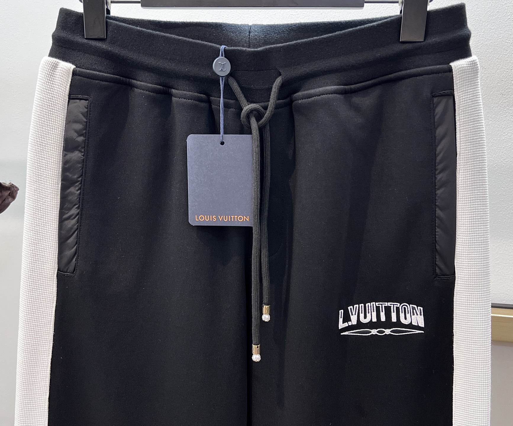 Louis Vuitton Black Track Pants with White Side Stripe - Stylish & Comfortable 4 i1755028204191 3664 0 2