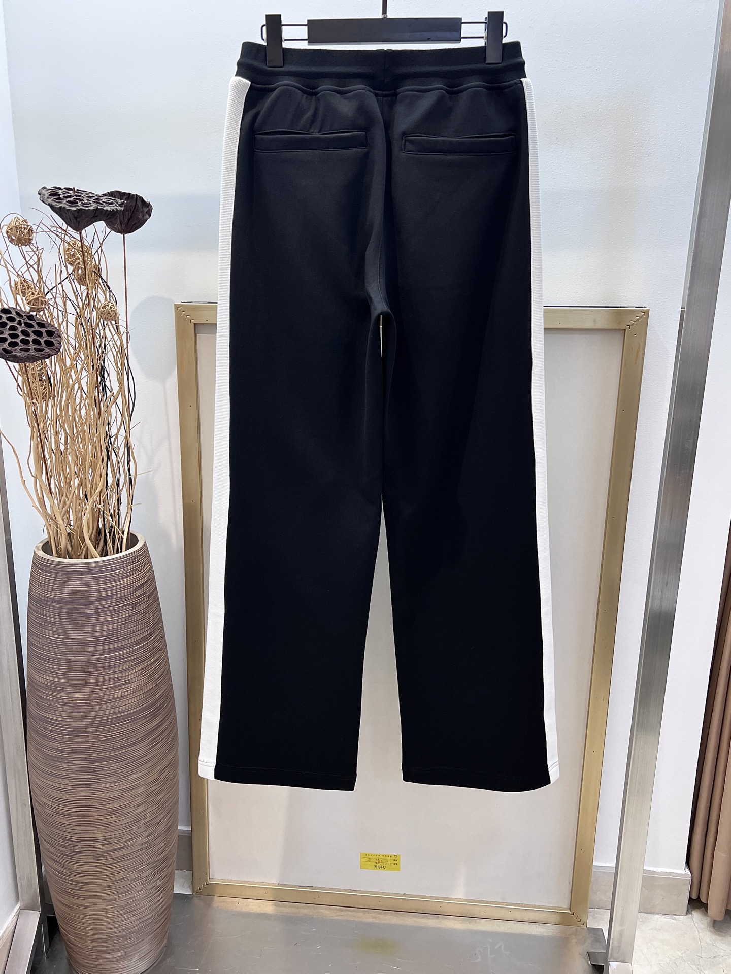 Louis Vuitton Black Track Pants with White Side Stripe - Stylish & Comfortable 2 i1755028204264 5572 0 6