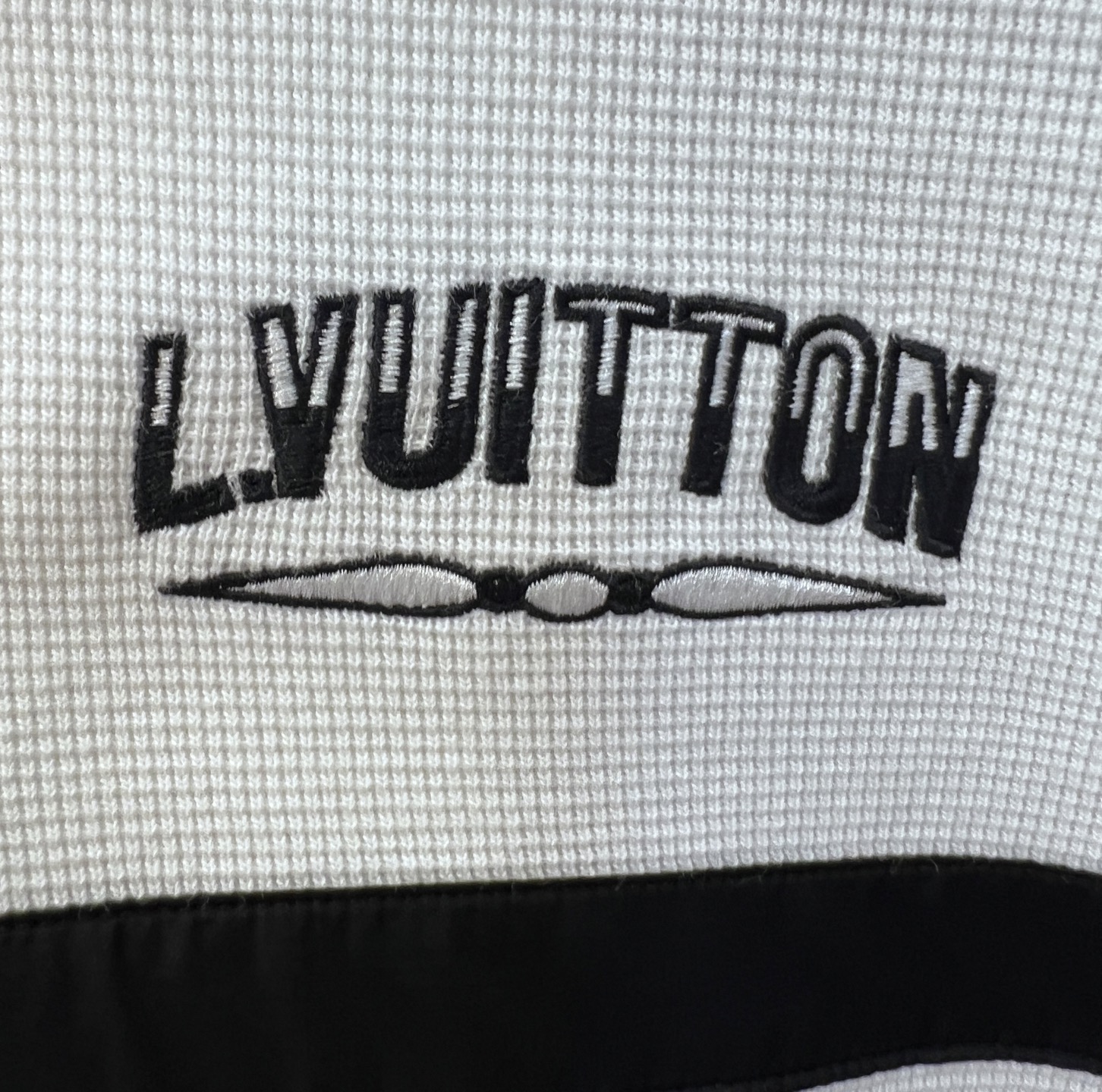 Louis Vuitton Men's Black and White Track Jacket, Full Zip, Long Sleeve 7 i1755028447232 88 0 6