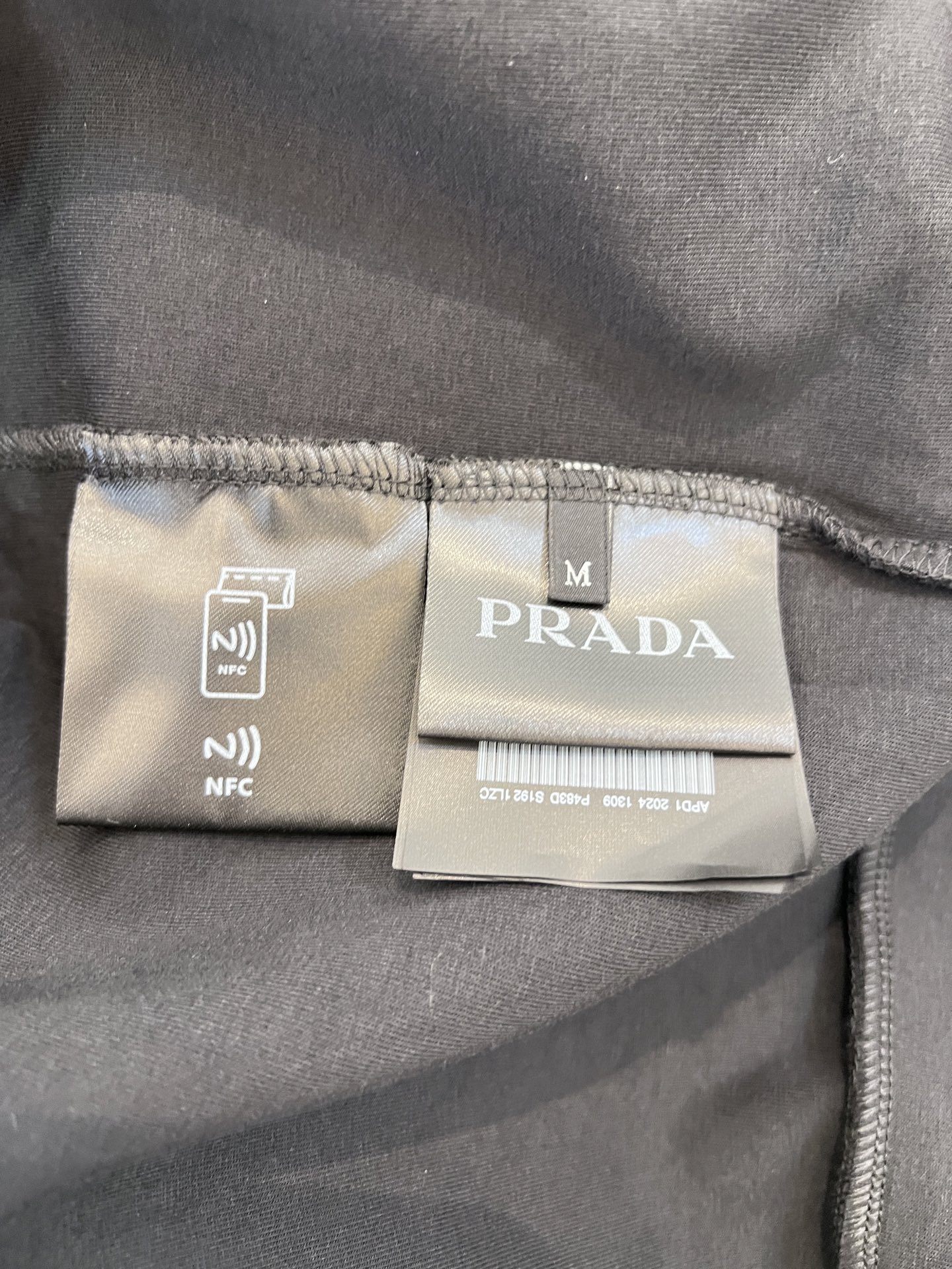 Prada Black Cotton Blend Hoodie With Leather Details - Casual & Stylish 7 i1757135288003 1391 0 5