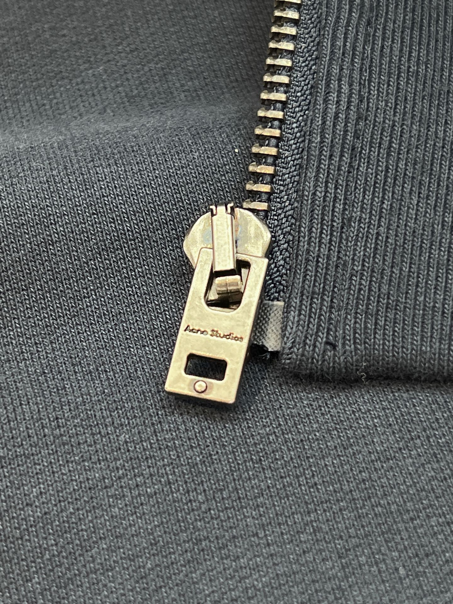 Acne Studios Blue Cotton Full-Zip Jacket | Stand Collar | Long Sleeve 7 i1757309254441 6016 0 6