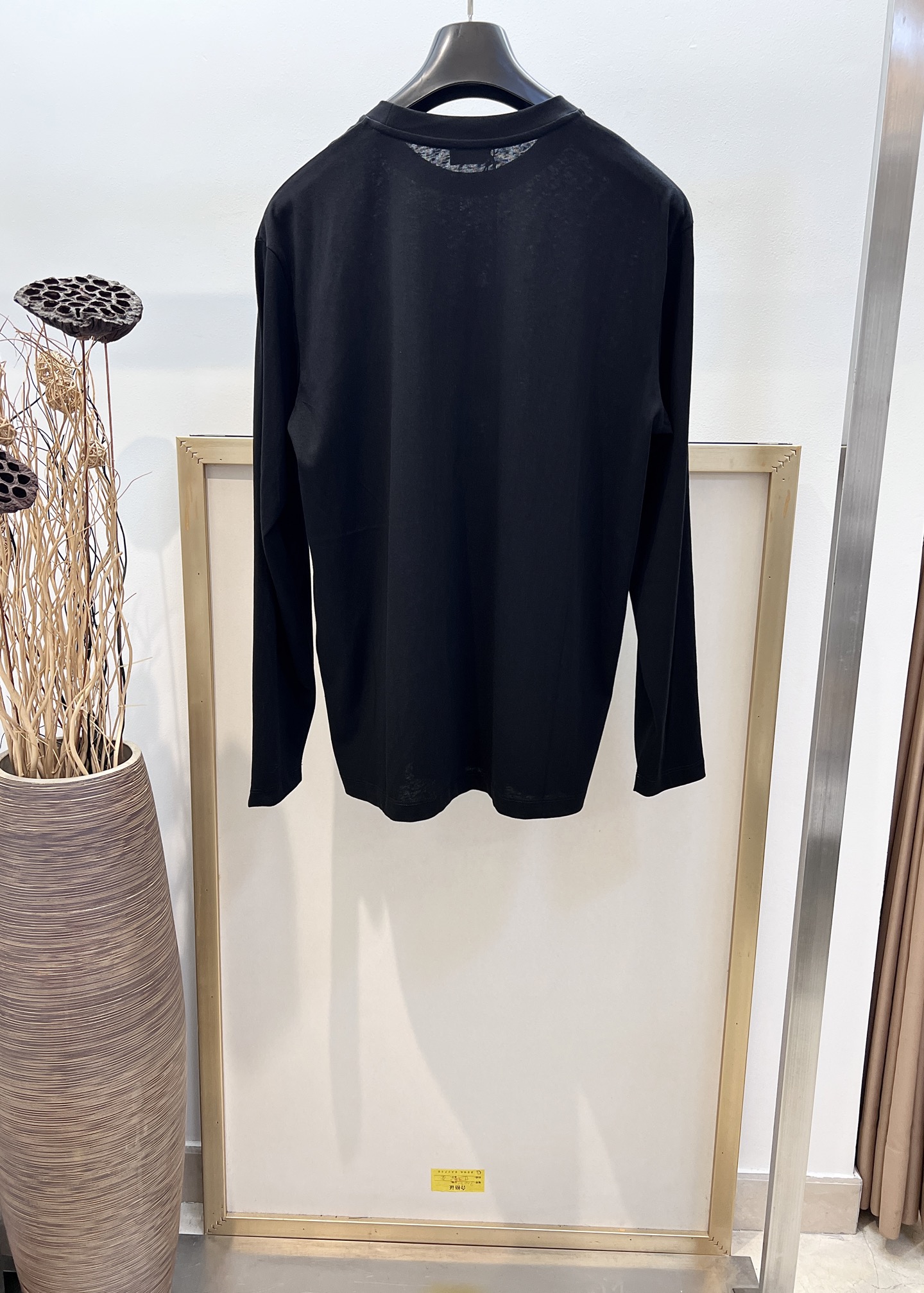Dior Logo Embroidered Black Long Sleeve Crew Neck T-Shirt for Women 7 i1758049215425 7996 0 5