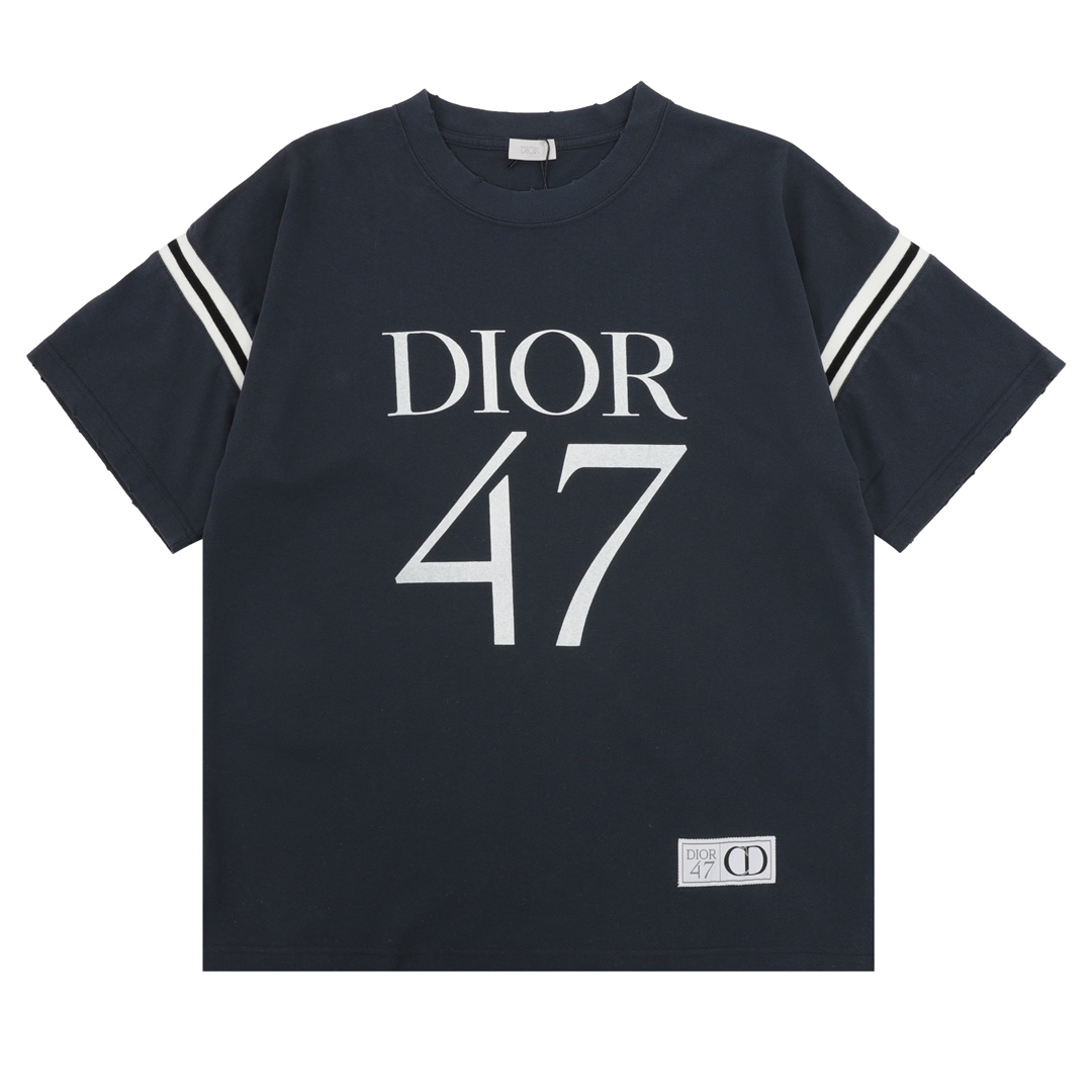 Dior Ropa Camiseta Impresión Manga corta