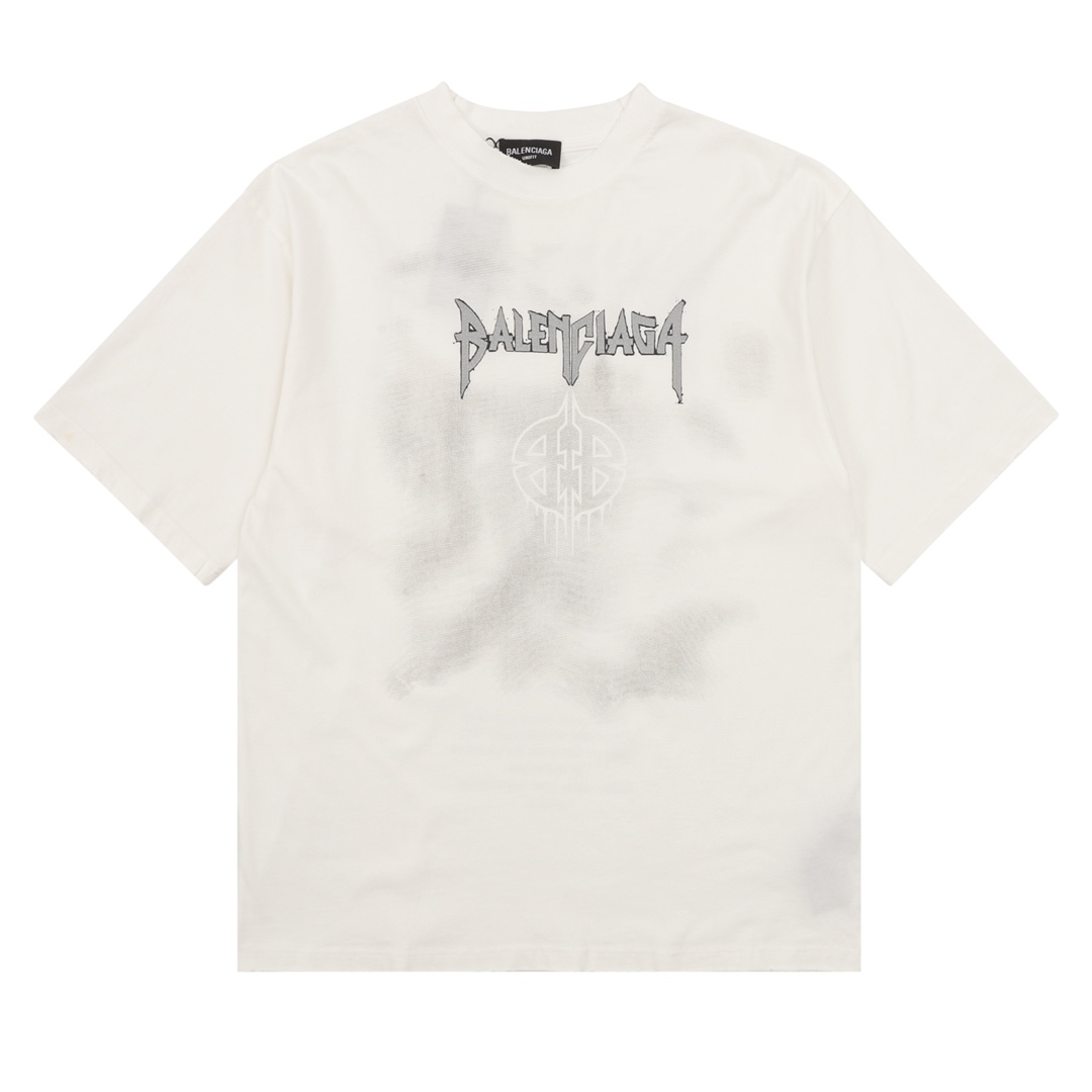 Balenciaga Clothing T-Shirt Printing Short Sleeve