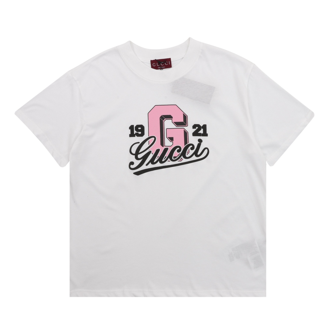 💰90 GUCCI/古驰 1922双G印花圆领T恤短袖 size:XS-L