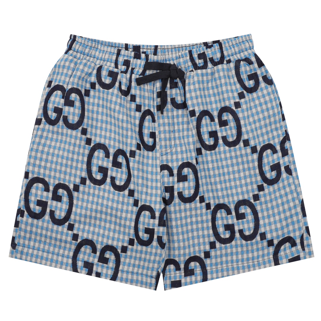 💰120 GUCCI/古驰 满印老花休闲短裤 Size:XS-L