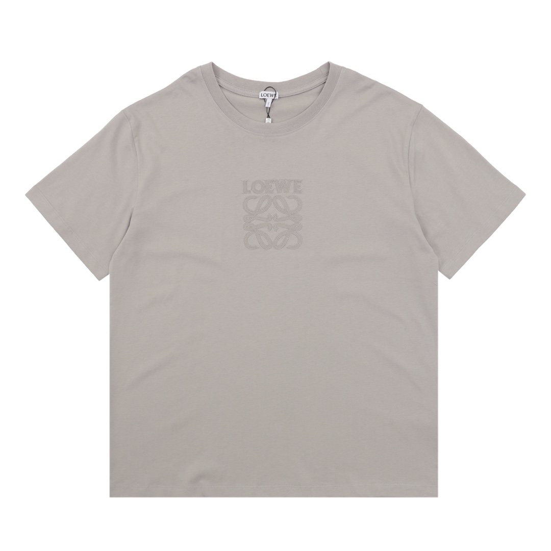 🅿️100 Camiseta de manga corta Loewe con logo bordado en el pecho. Tallas XS-L