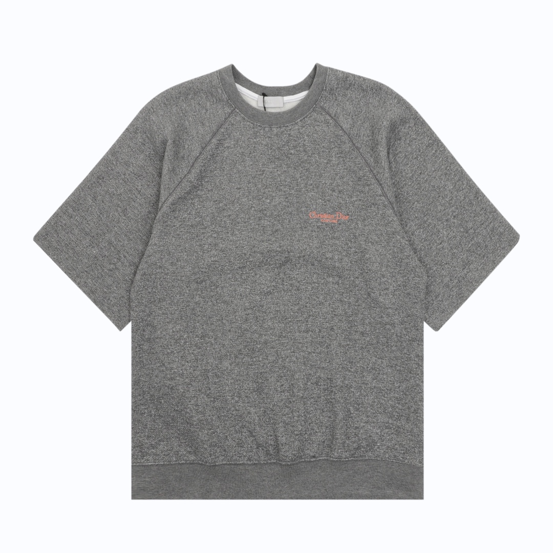 💰100 DIOR迪奥 小刺绣落肩短袖T恤 size:XS-L