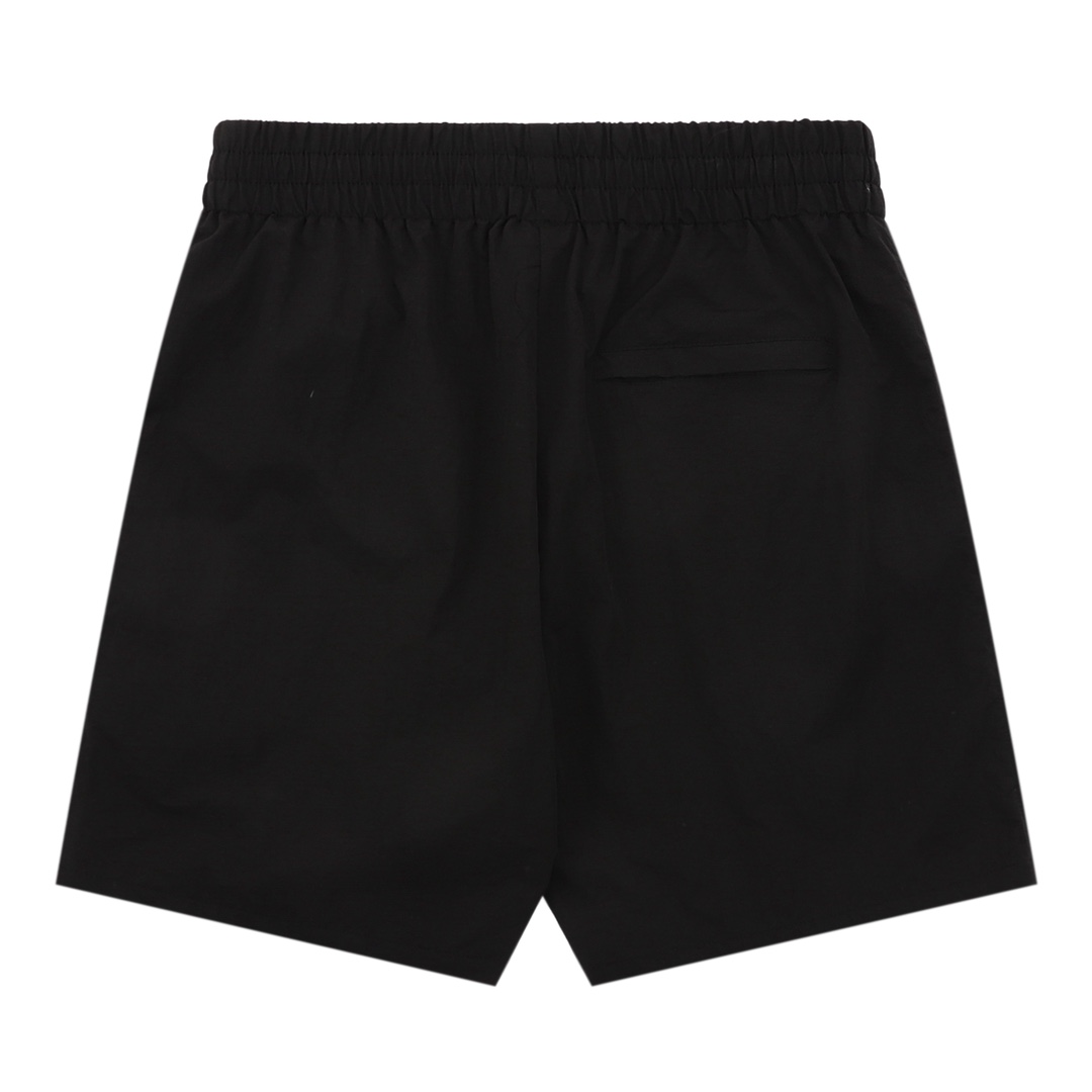 BALENCIAGA/巴黎世家 3M字母小标刺绣短裤 黑色