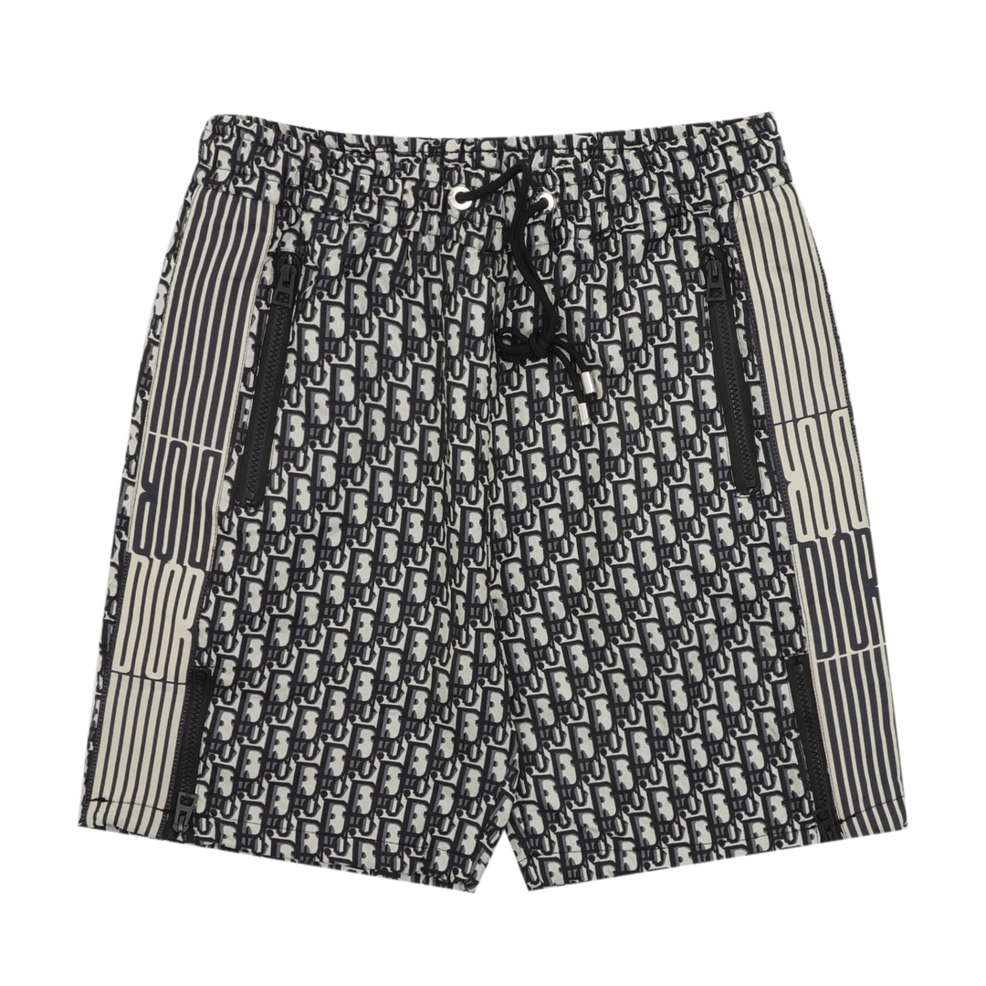 💰120 DIOR/迪奥 条纹织带老花短裤 Size:XS-L