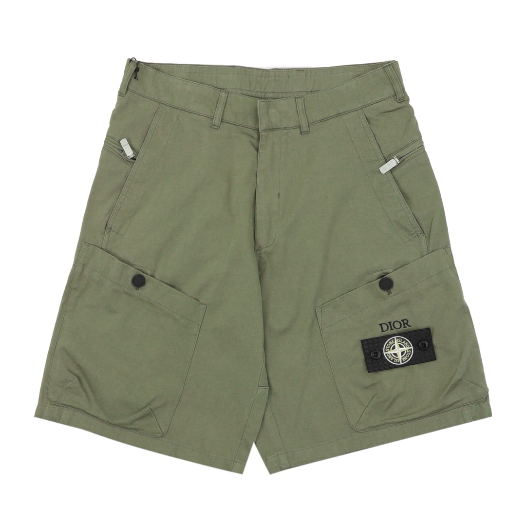💰140 CD x Stone Island/迪奥 石头岛联名徽标短裤 Size:46-52