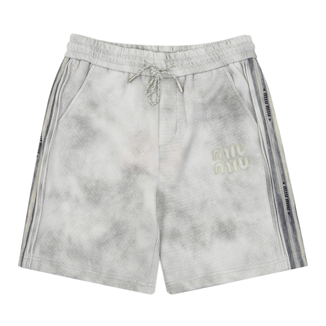 💰130 Miumiu/缪缪 水洗刺绣徽标短裤 Size:XS-L
