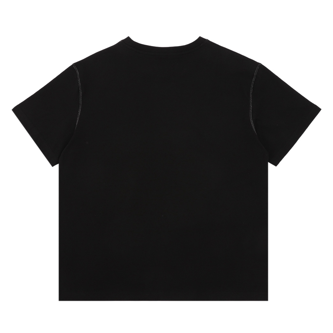 💰105
MIU MIU/缪缪   明线刺绣徽标短袖T恤
Size：S-L