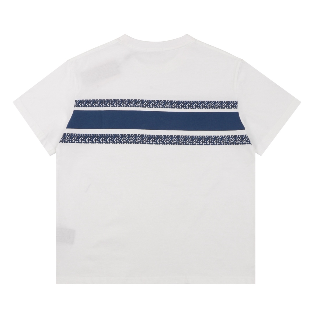 💰105
DIOR/迪奥 拼接标识印花短袖T恤
size：S-L
