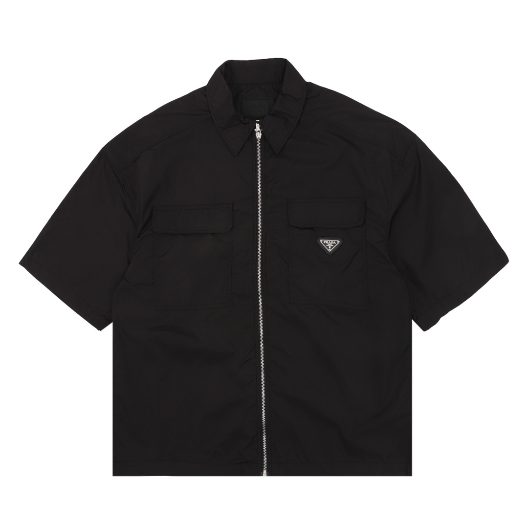 Prada /普拉达 经典口袋三角徽标拉链短袖