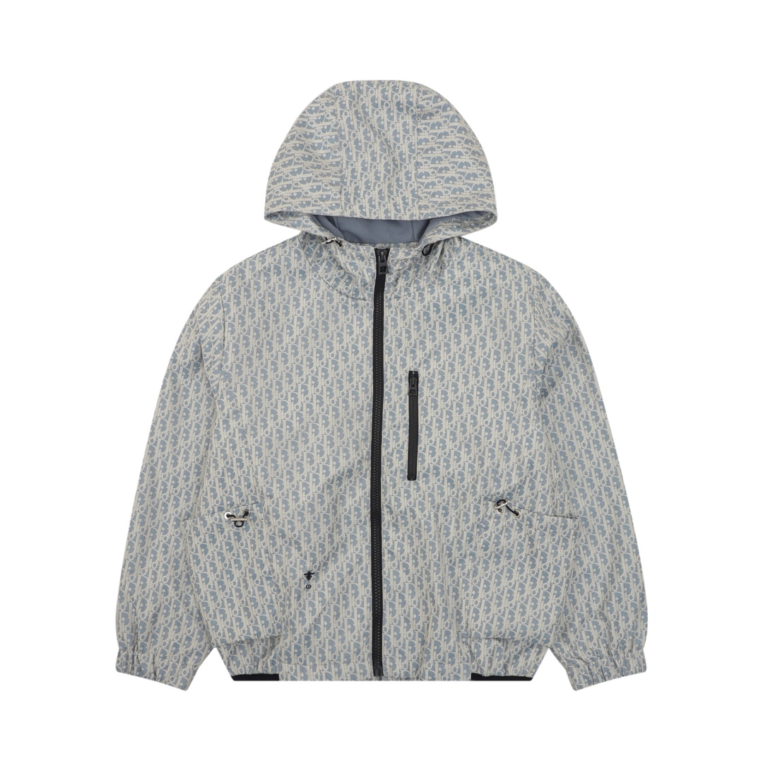 💰240 DIOR/迪奥 满印水洗做旧提花拉链风衣外套 Size:XS-L