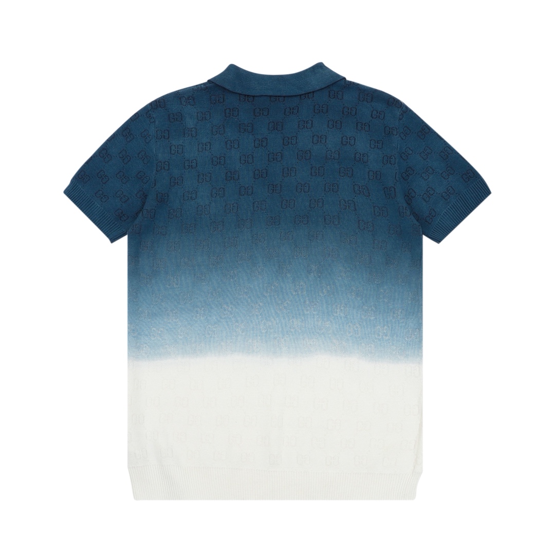 Gucci GUCCI/古驰 新款渐变翻领Polo短袖