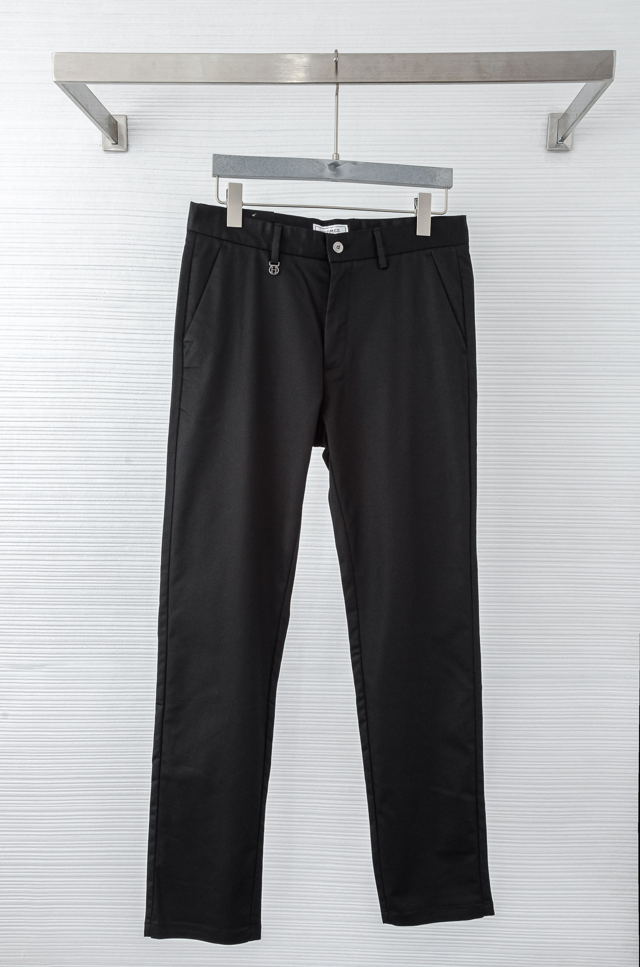 Business Leisure Cotton Pants with Unique Logo Profile and Metal Buttons