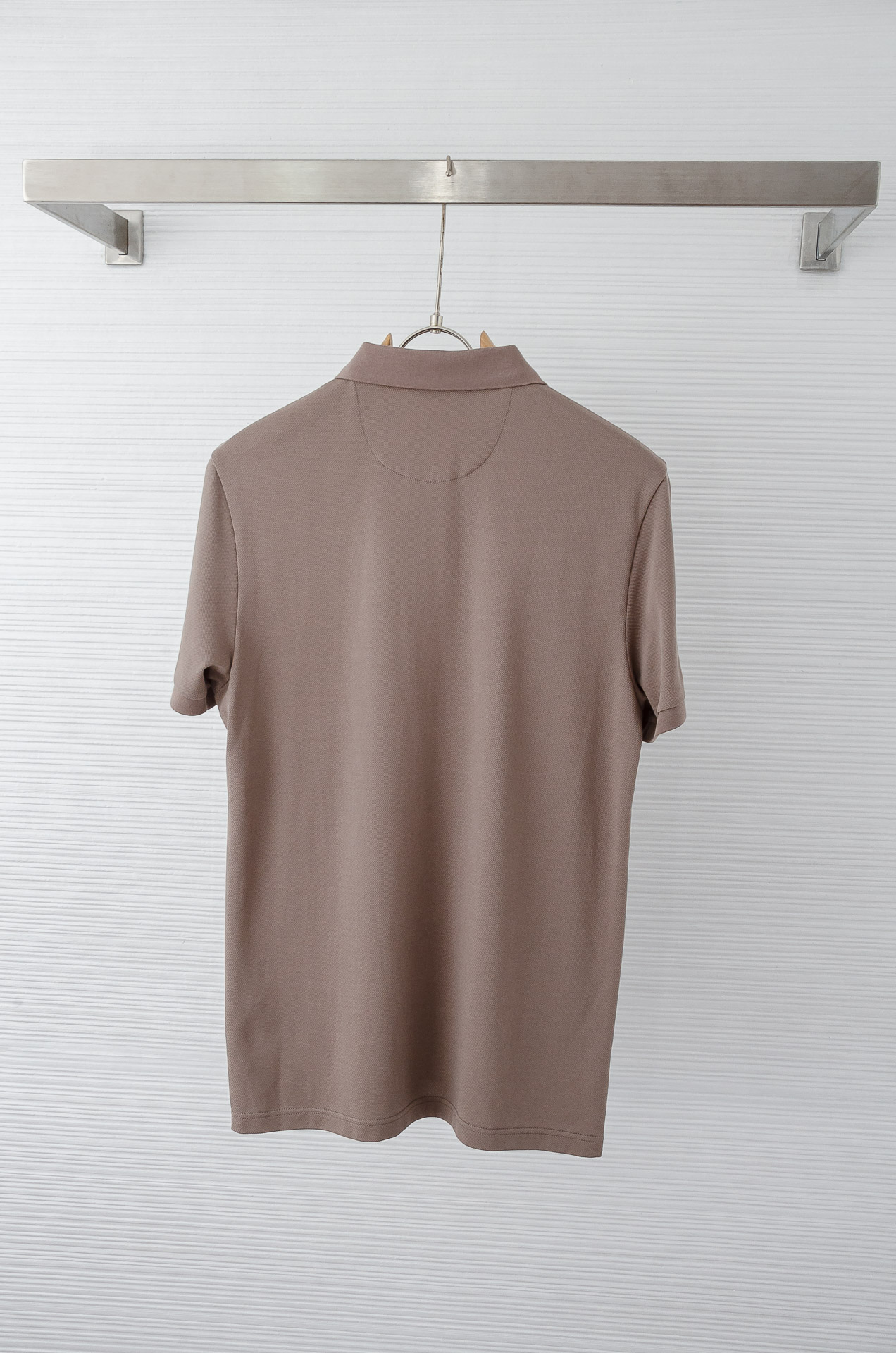 BUR# BE.RRY 巴宝莉 2025//男士商务休闲纯色翻领短袖POLO衫#客供进口100%珠地棉面