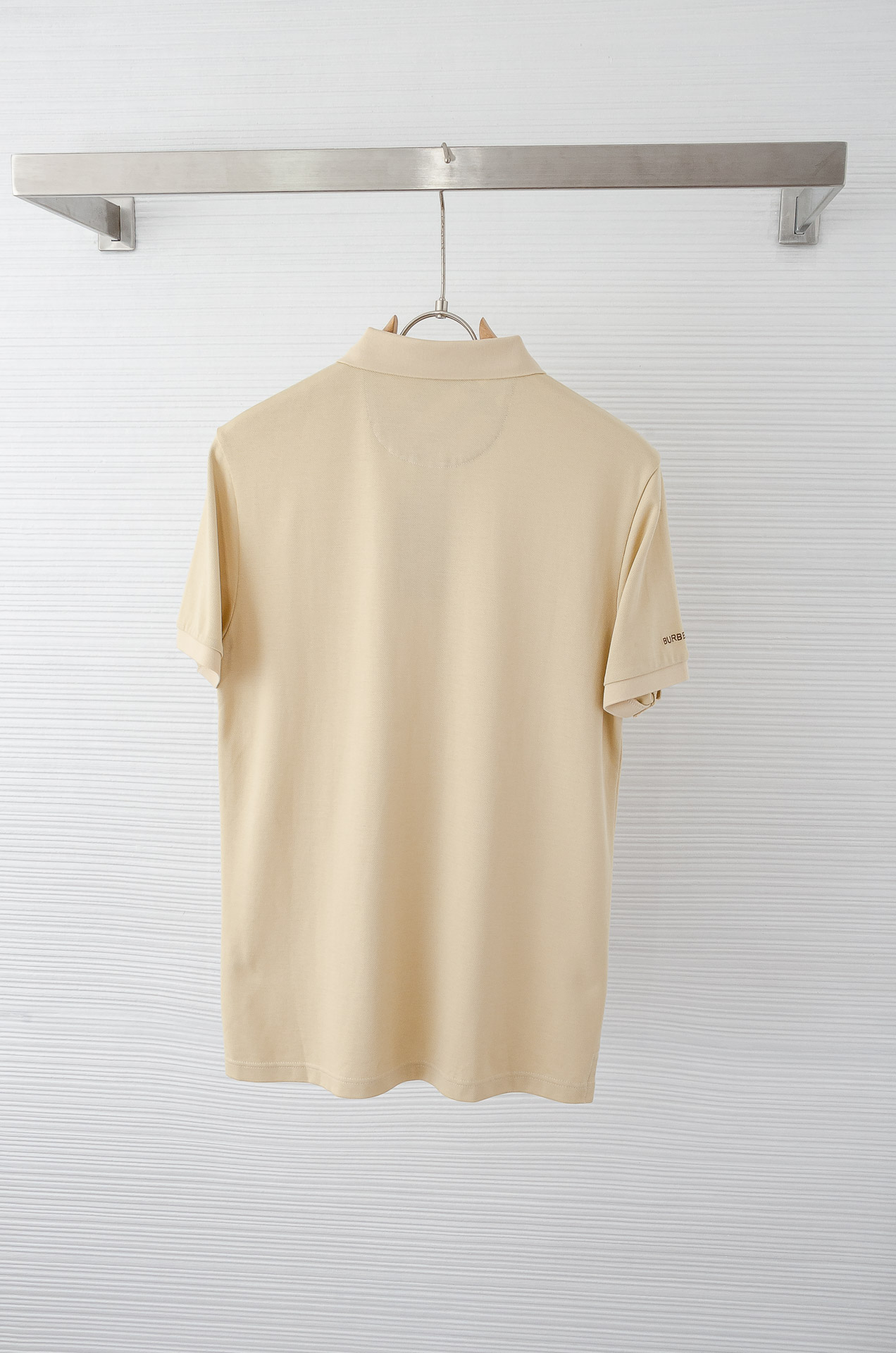 BUR# BE.RRY 巴宝莉 2025//男士商务休闲纯色翻领短袖POLO衫#客供进口100%珠地棉面