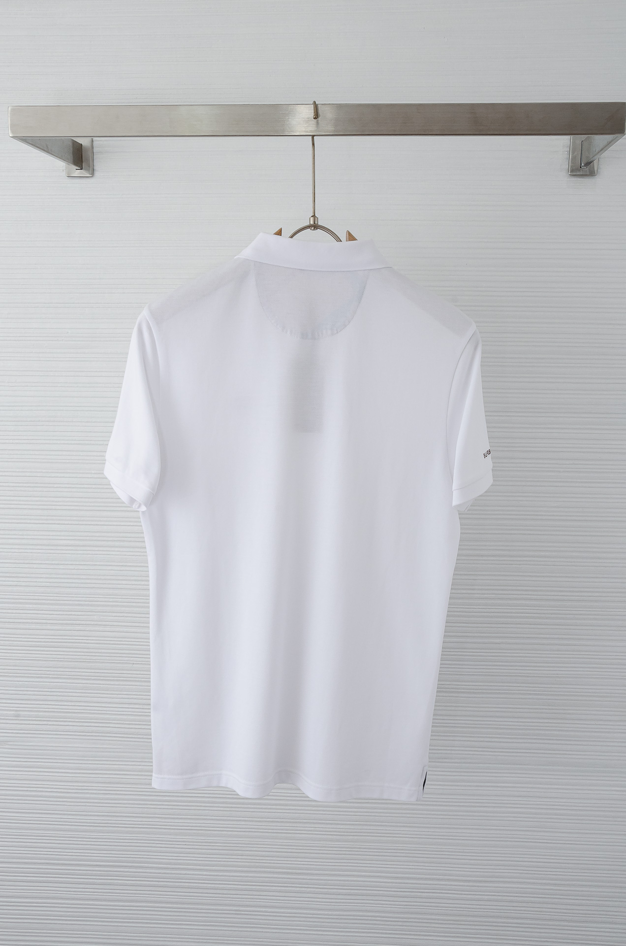 BUR# BE.RRY 巴宝莉 2025//男士商务休闲纯色翻领短袖POLO衫#客供进口100%珠地棉面