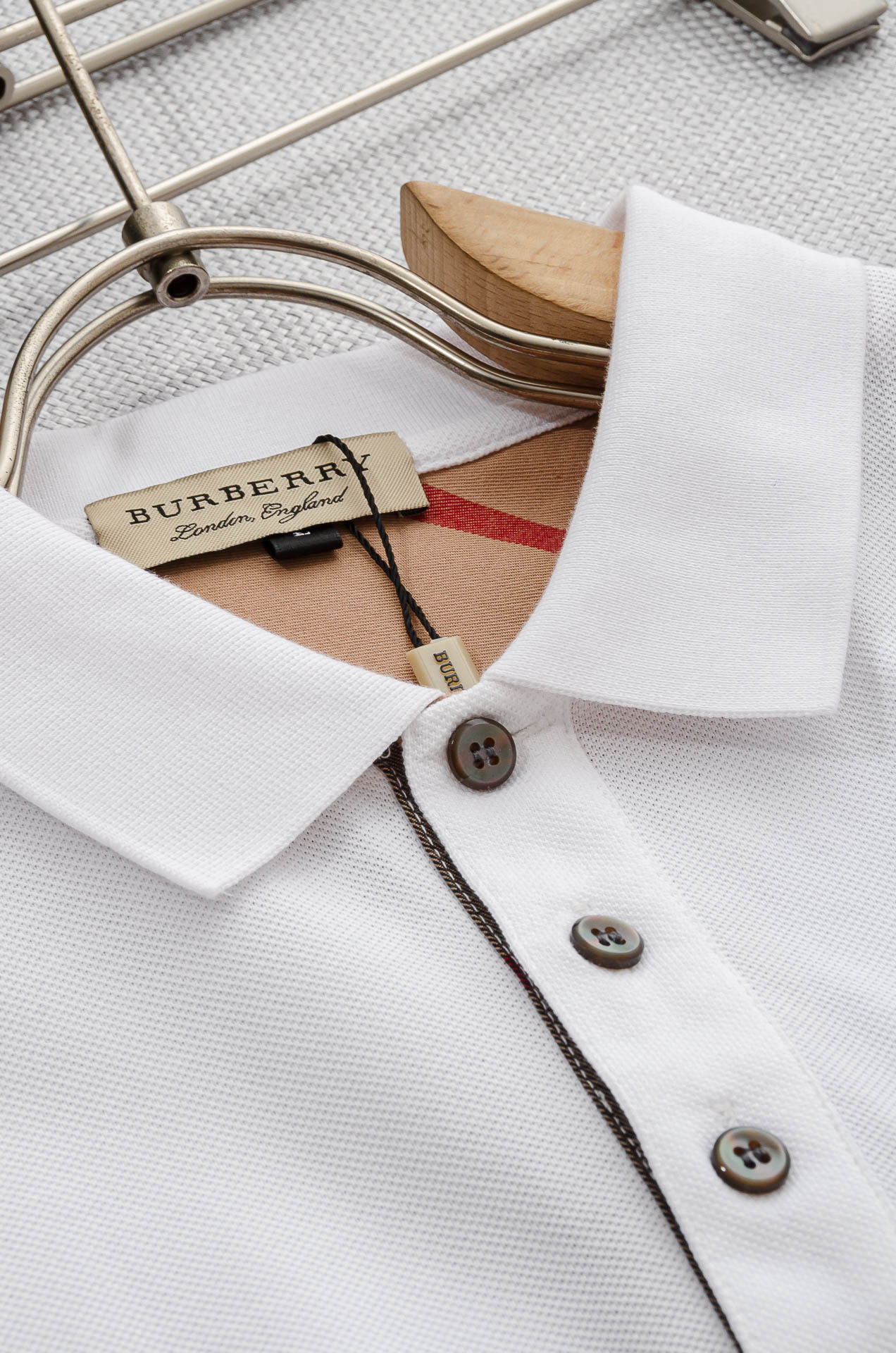 BUR# BE.RRY 巴宝莉 2025//男士商务休闲纯色翻领短袖POLO衫#客供进口100%珠地棉面