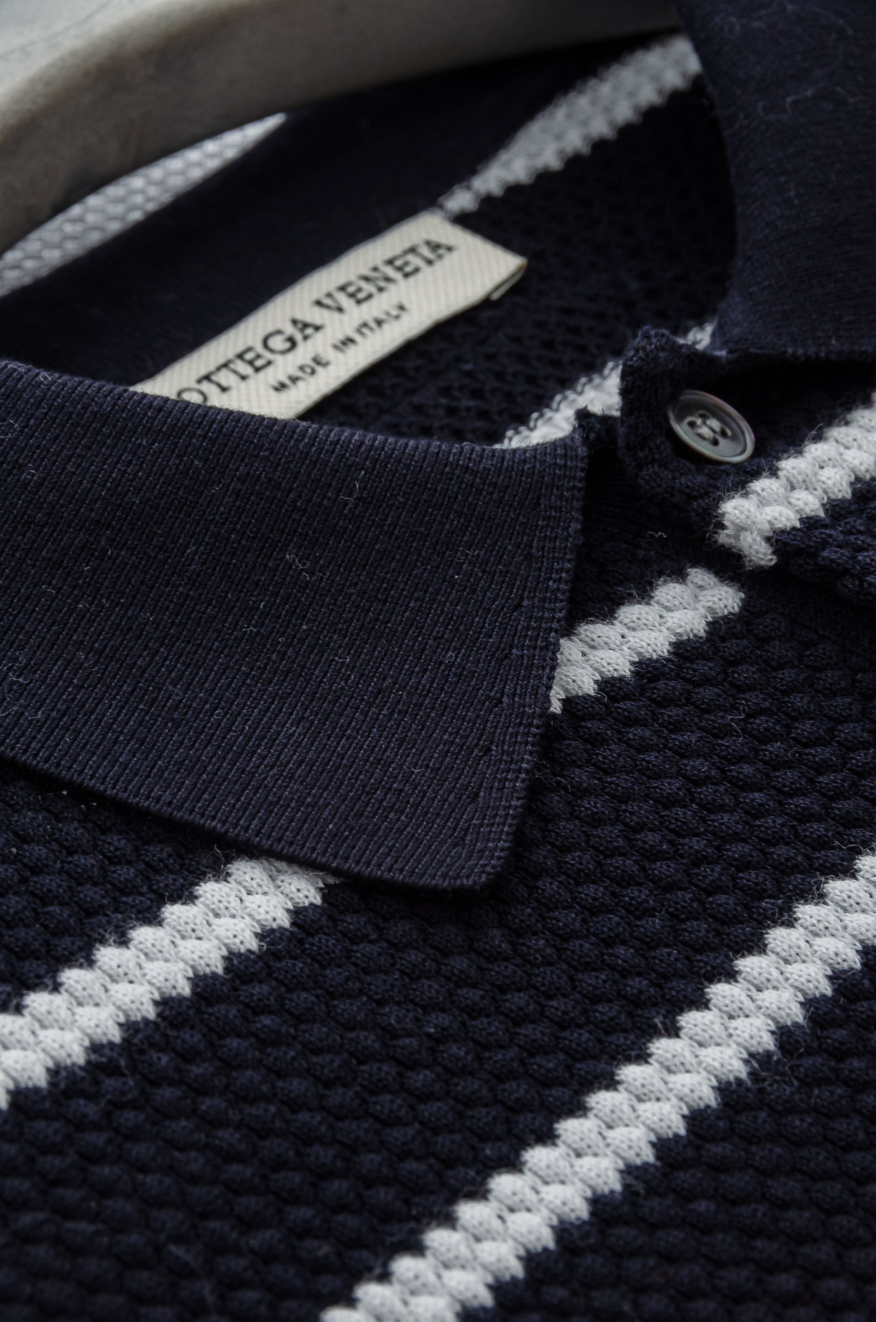 BV 2025春夏新款 长绒棉针织翻领短袖T恤Polo衫# 意式浪漫风情与针织的结合 越简约的设计 对工