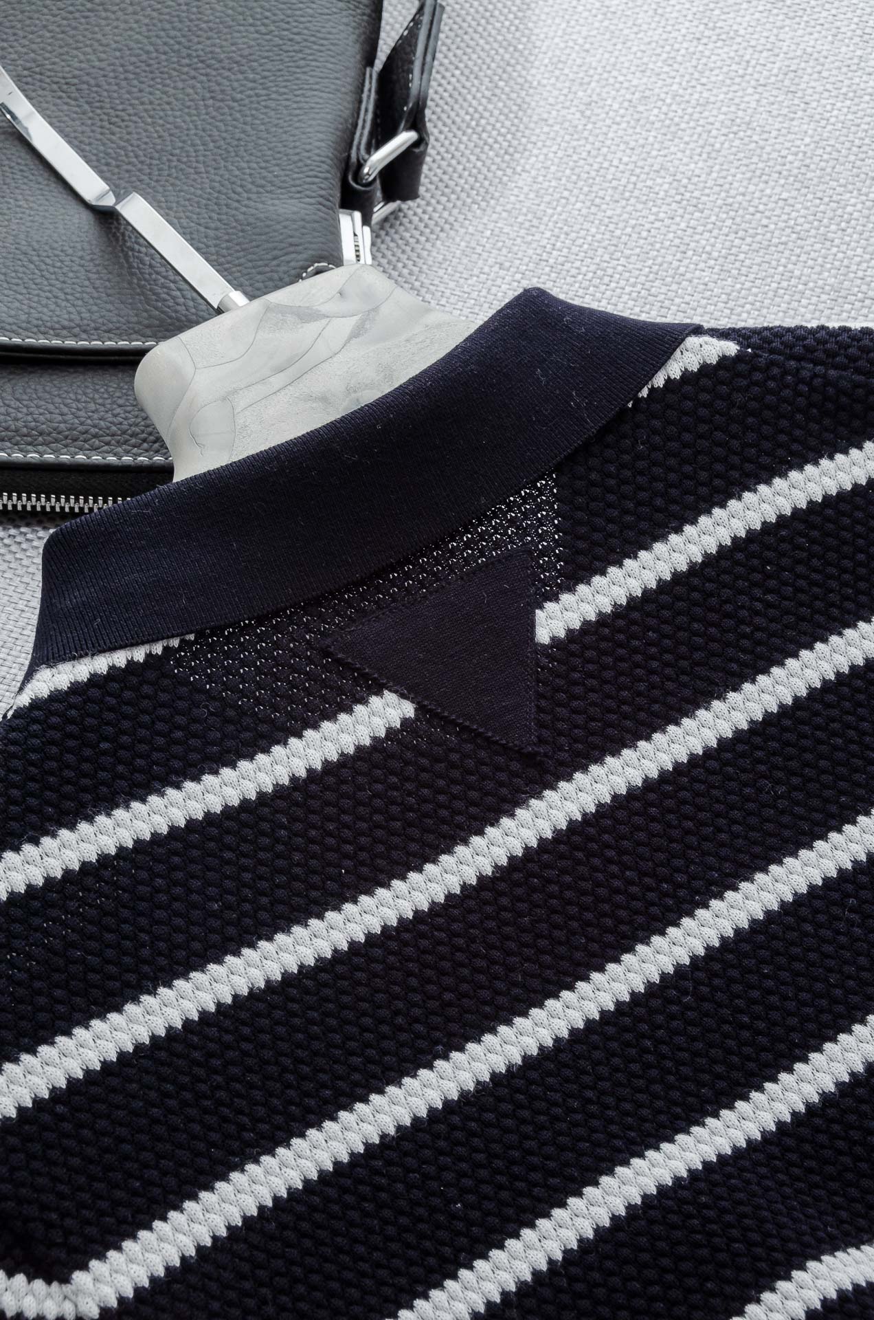 BV 2025春夏新款 长绒棉针织翻领短袖T恤Polo衫# 意式浪漫风情与针织的结合 越简约的设计 对工