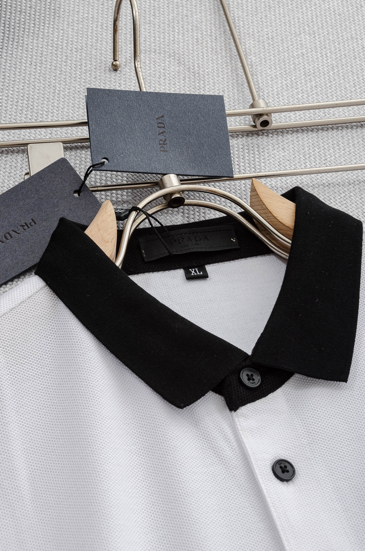 PR# ADA 普拉达2025//男士商务休闲纯色翻领短袖POLO衫#客供进口100%珠地棉面料，甄选上