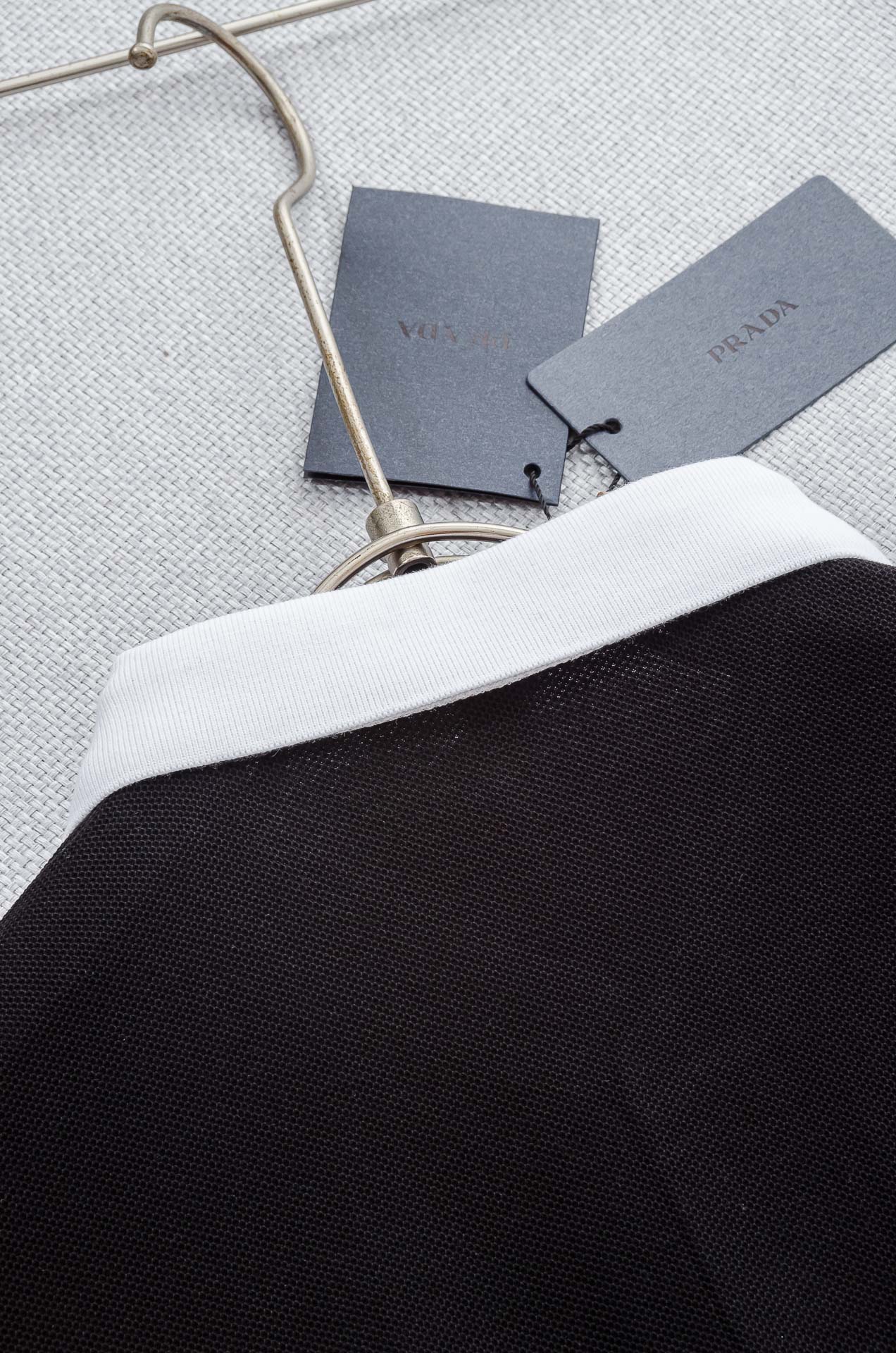 PR# ADA 普拉达2025//男士商务休闲纯色翻领短袖POLO衫#客供进口100%珠地棉面料，甄选上